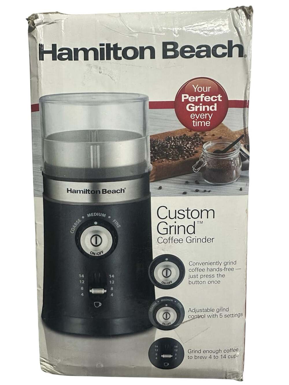Hamilton Beach Custom Grind Coffee Grinder 80393FG